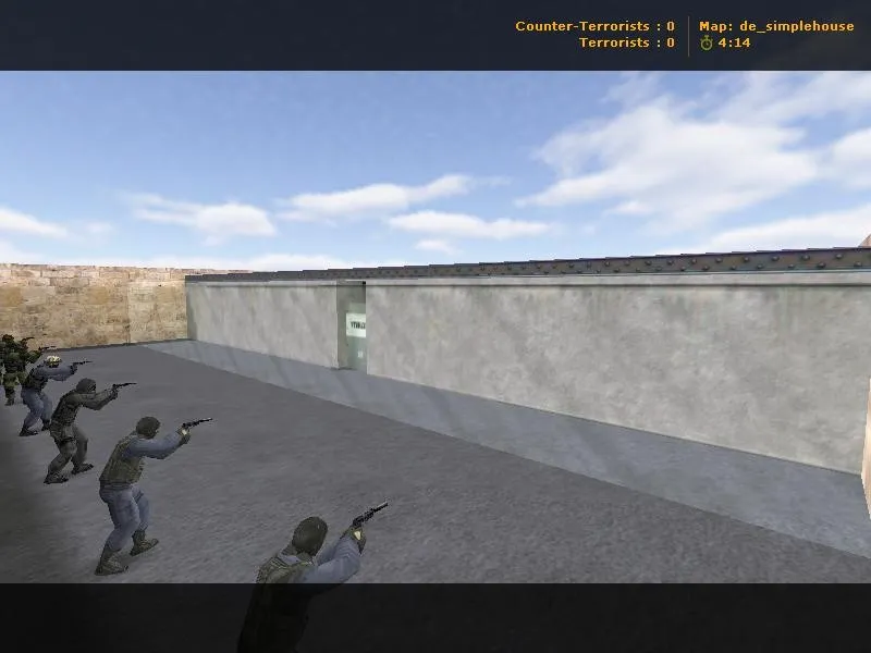 Скриншот Карта de_simplehouse для CS 1.6 - Тактика и особенности