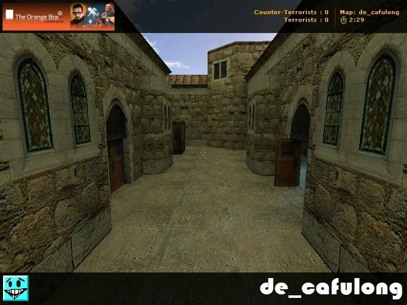 Скриншот Карта de_cafulong для CS 1.6: тактика, точки, .nav, оптимизация wpoly/epoly и сборка под сервер