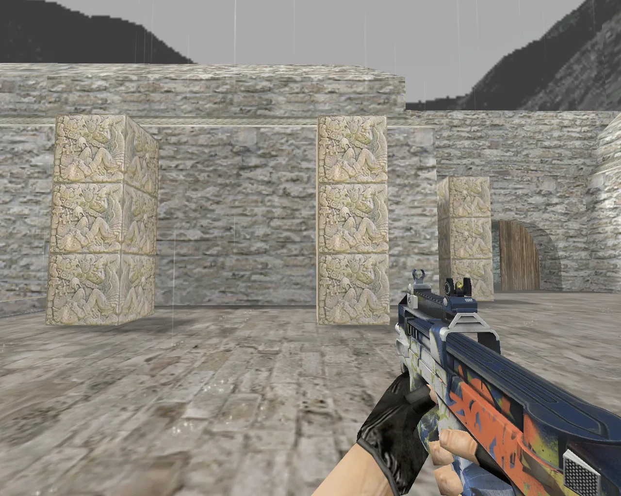 Скриншот P90 «Ностальгия» для CS 1.6 - Уникальный скин из CS20