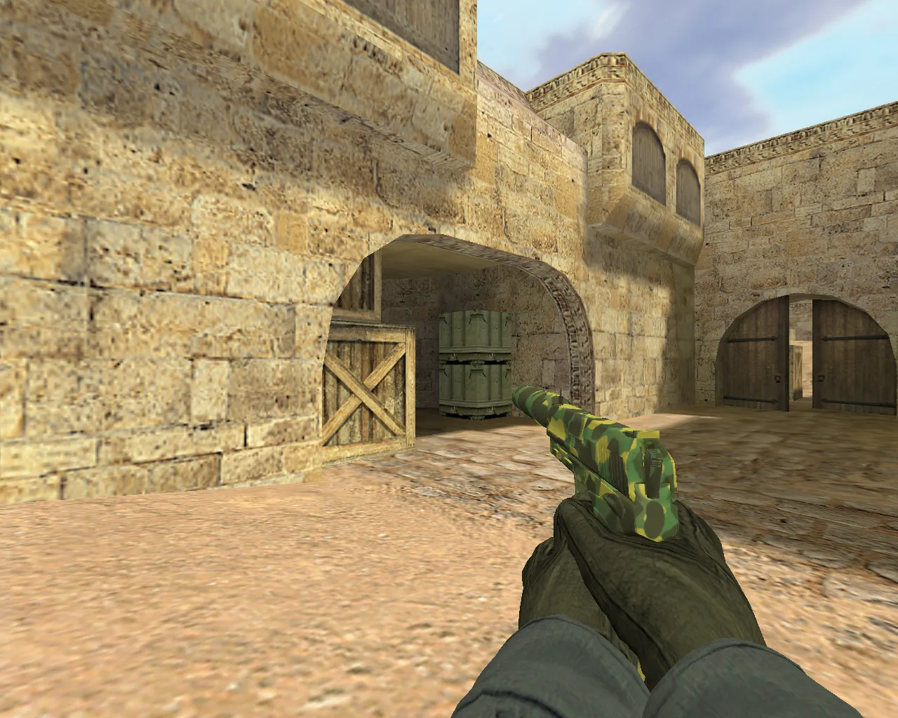 Скриншот Модель USP Камуфляж для CS 1.6 - Качественный внешний вид и анимация