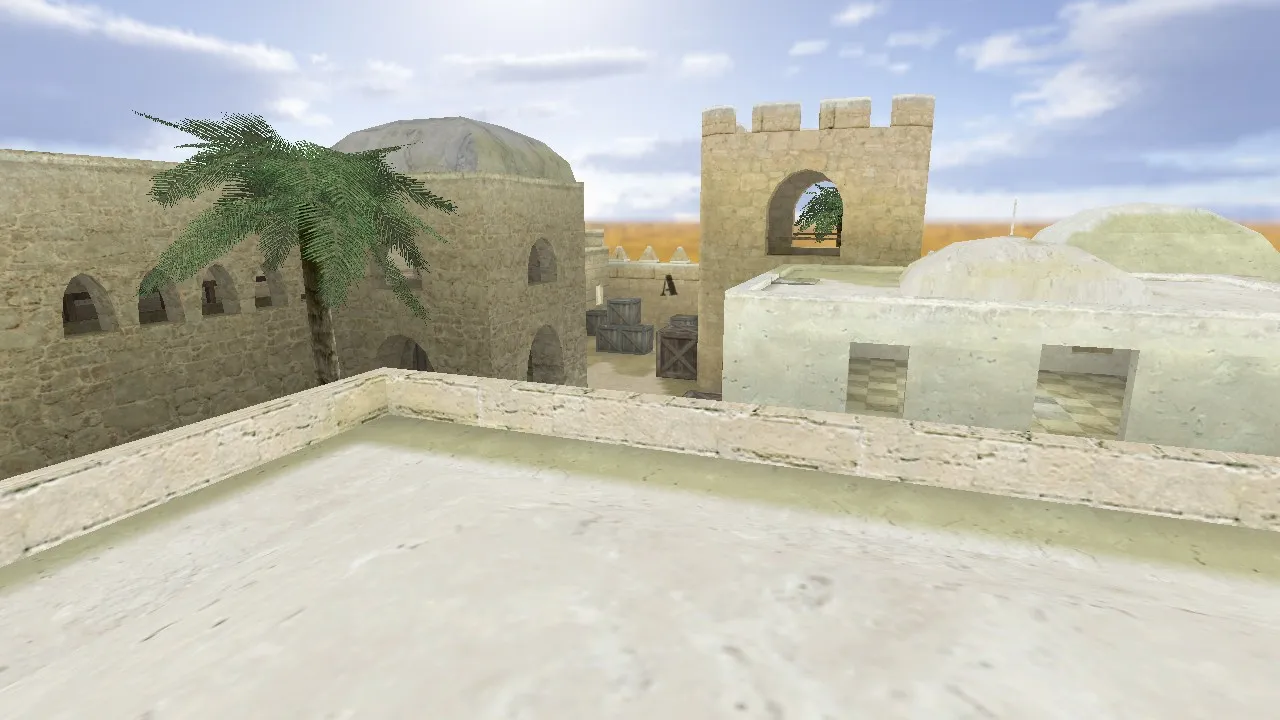 Скриншот  Карта de_emir для CS 1.6: тактика за терр и спецназ, точки, .nav и оптимизация wpoly/epoly