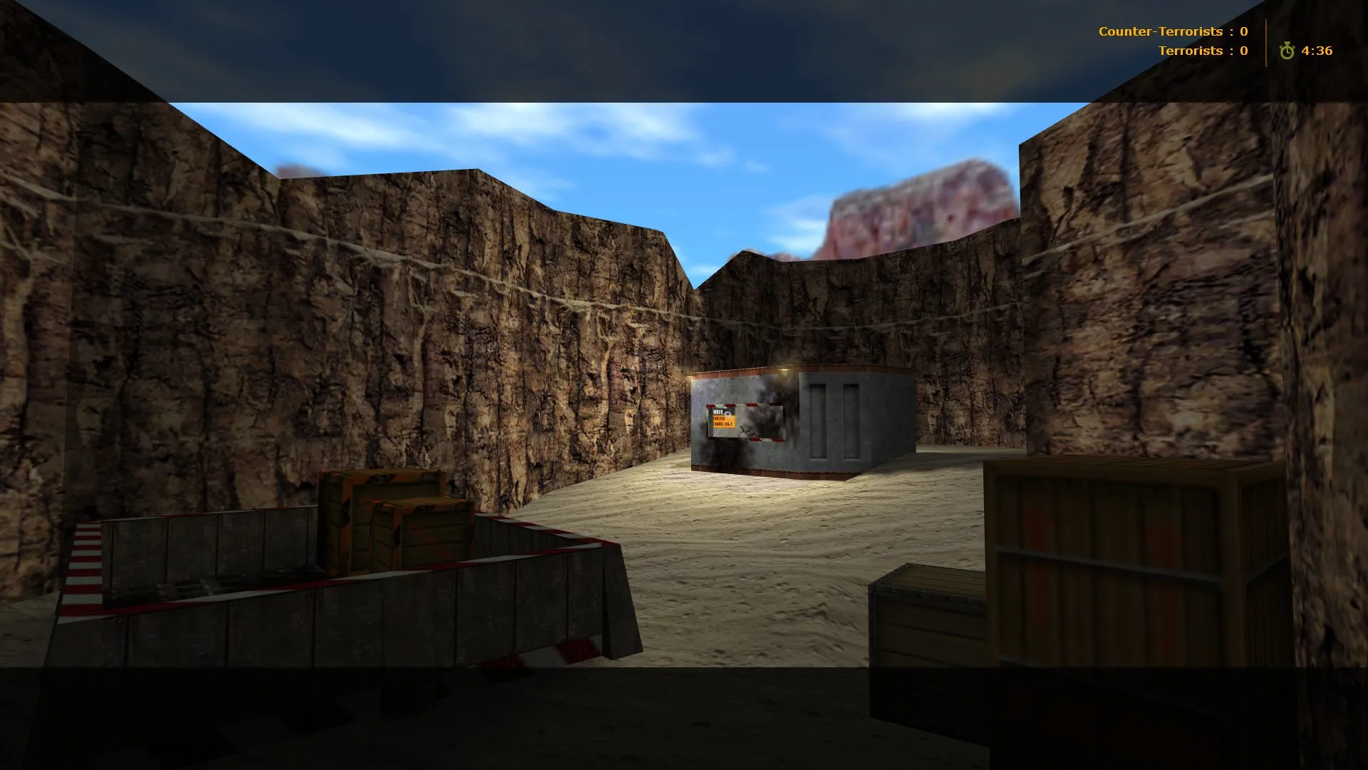 Скриншот  Карта !de_canyon для CS 1.6: баланс сторон, точки, .nav для ботов и оптимизация wpoly/epoly