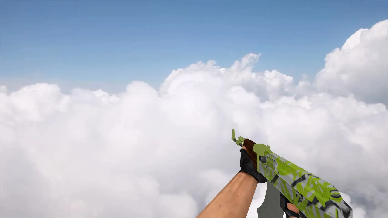 Скриншот Модель v_ak47 «Стандартный АК-47 Гидропоника» для CS 1.6: p_ и w_ модели, звуки, анимация осмотра