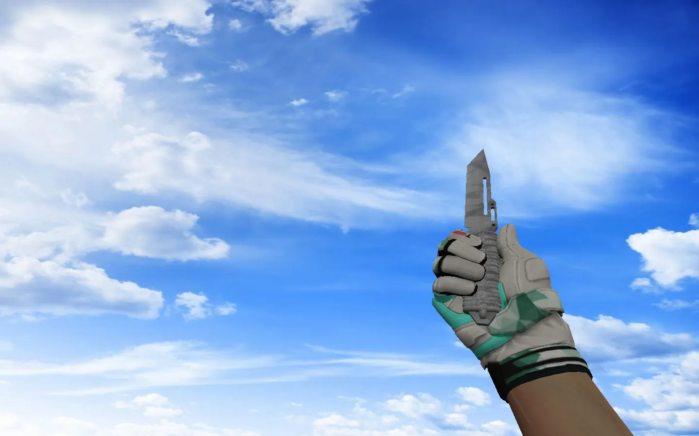 Скриншот v_ нож ☆ Паракорд-нож «Городская маскировка» для CS 1.6: p_ и w_ модель, звук, анимация осмотра