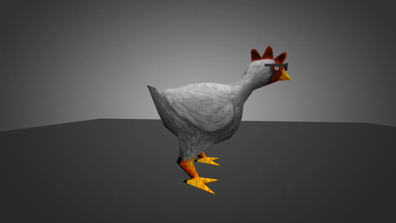Скриншот Модель «Awesome Chicken» для CS 1.6 - Уникальная курица с высоким качеством текстур