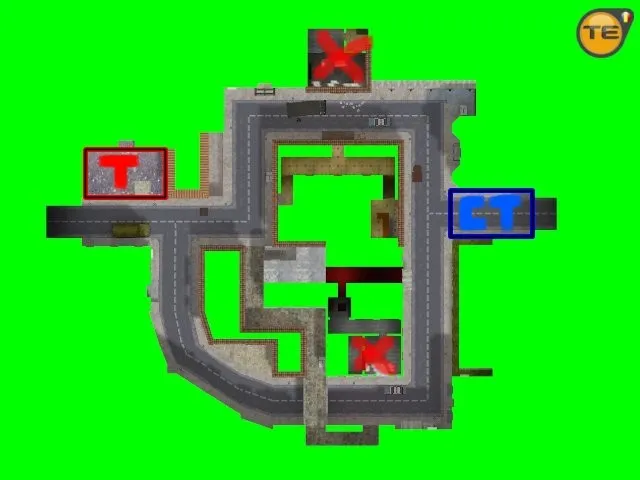 Скриншот  Карта de_war-arena для CS 1.6 - Тактические особенности и стратегии