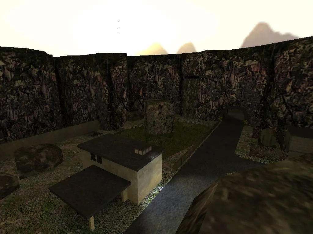 Скриншот  Карта de_sunrise для CS 1.6 - Тактические возможности и детали