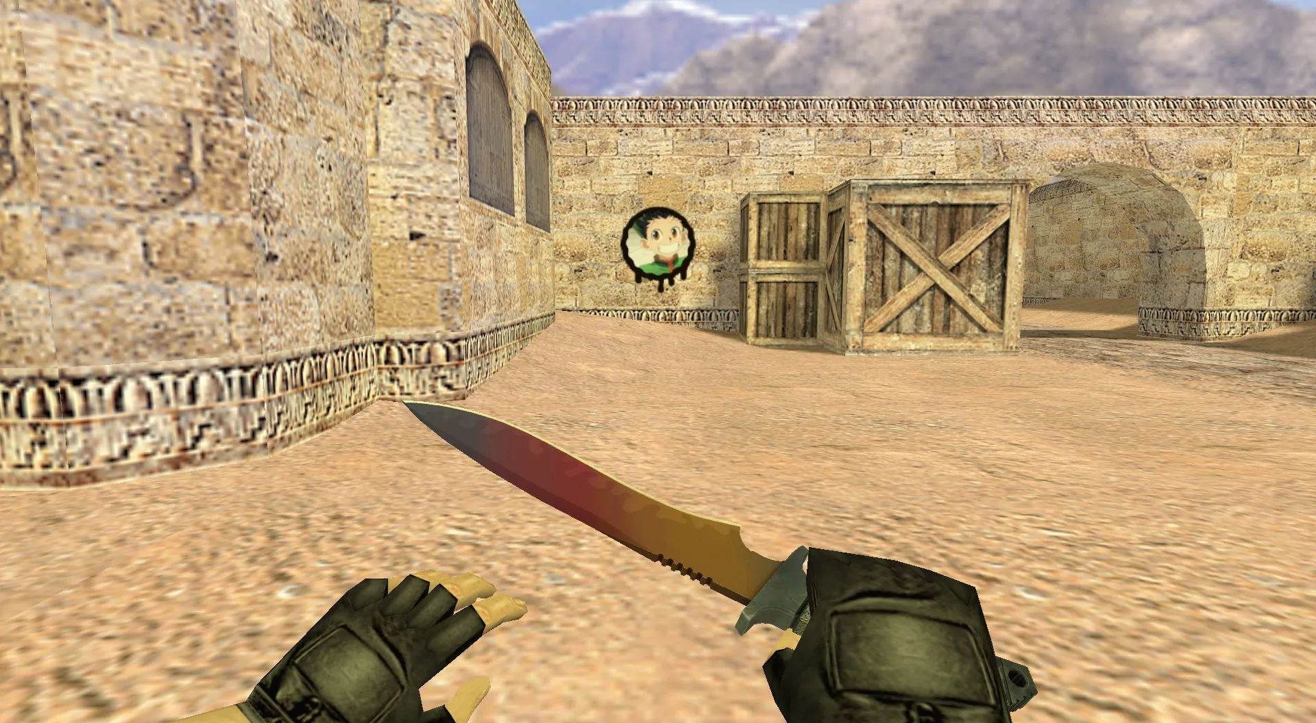 Скриншот Граффити «Гон Фрикс» для CS 1.6 — Уникальное аниме граффити