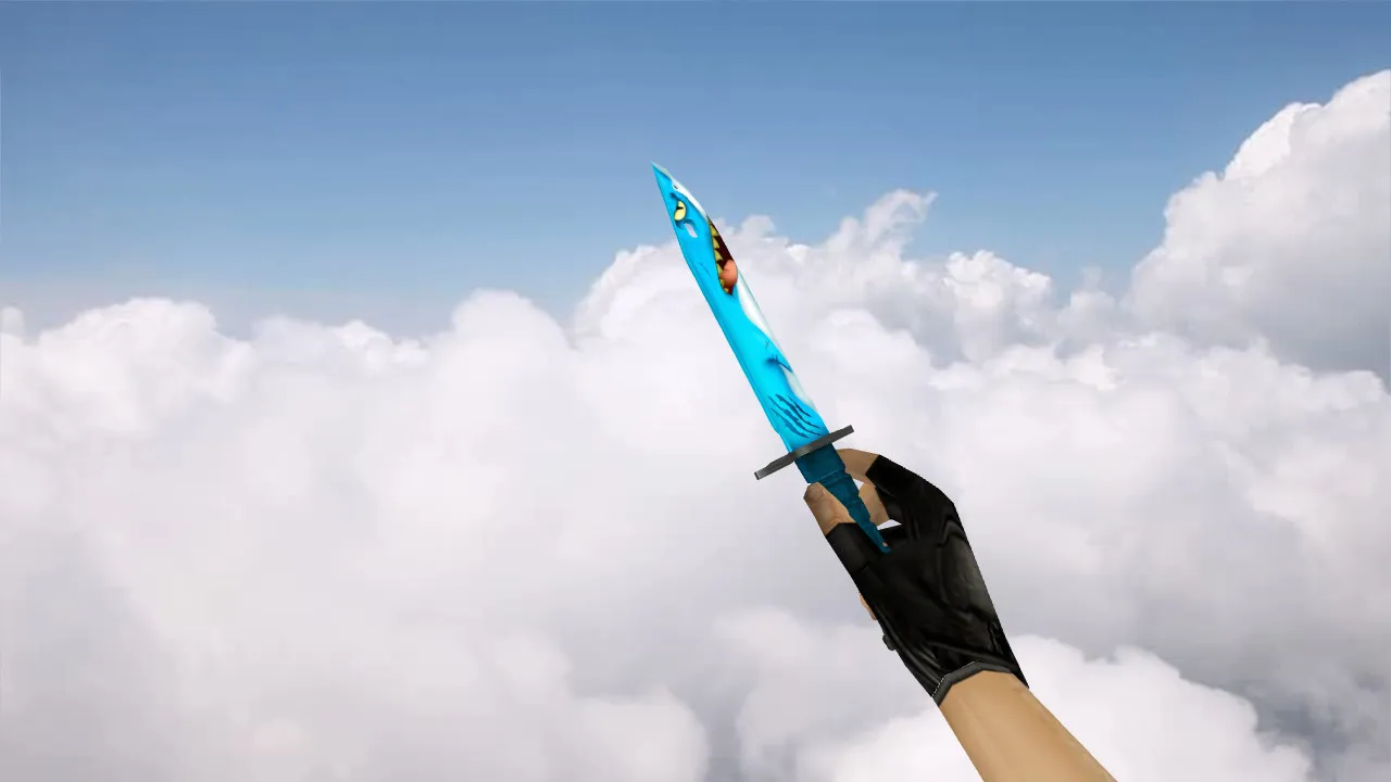 Скриншот Модель ножа Bayonet Shark v_ для CS 1.6: качественные текстуры, анимация осмотра, звуки и точная модель