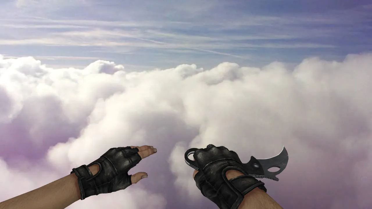 Скриншот Модель ножа «Crash's Combat Karambit» для CS 1.6: v_ и p_ модели, звуки, анимация осмотра, текстуры