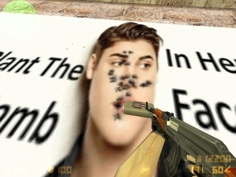 Скриншот  de_bomb.bieber — DE карта для CS 1.6: баланс сторон, точки, .nav для ботов, оптимизация wpoly/epoly
