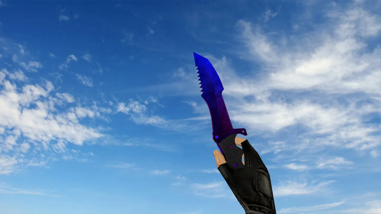 Скриншот Модель «Охотничий нож PB» (v_ нож) для CS 1.6: звуки, анимация осмотра, текстуры и настройка