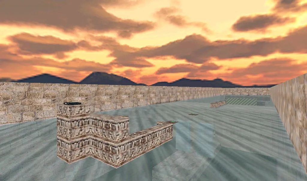 Скриншот  deathrun_golddust для CS 1.6: тактики, точки, нав для ботов и оптимизация карты