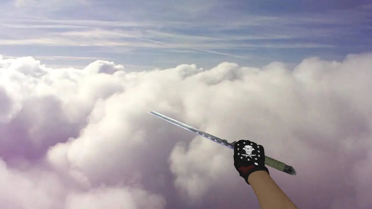 Скриншот Модель ножа «Ninjato» для CS 1.6: v_, p_, w_ модели, звук, анимация осмотра и качество текстур