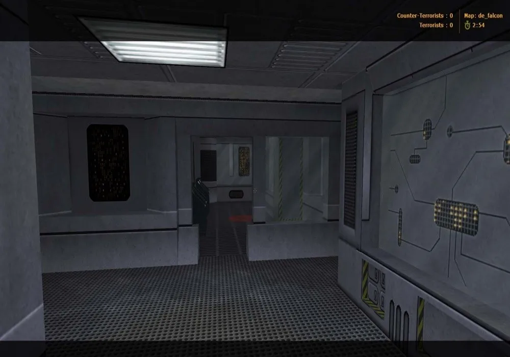 Скриншот  Карта de_falcon для CS 1.6: тактика за CT/T, точки, маршруты, .nav и оптимизация