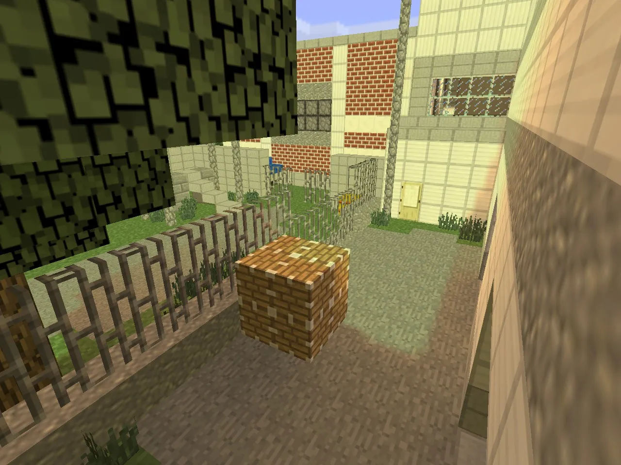 Скриншот  Карта de_cache_minecraft для CS 1.6: планировка, тактика Т/КТ, .nav для ботов, оптимизация