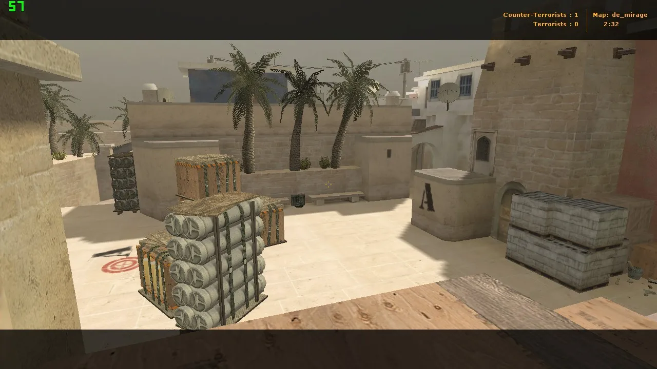 Скриншот Карта cso_mirage для CS 1.6: точки, тактика за CT/T, .nav для ботов, оптимизация wpoly/epoly