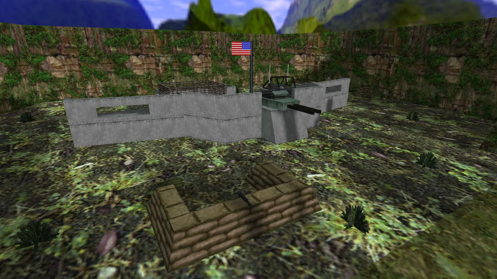 Скриншот  Карта gijoehq_de для CS 1.6: Тактический обзор и особенности