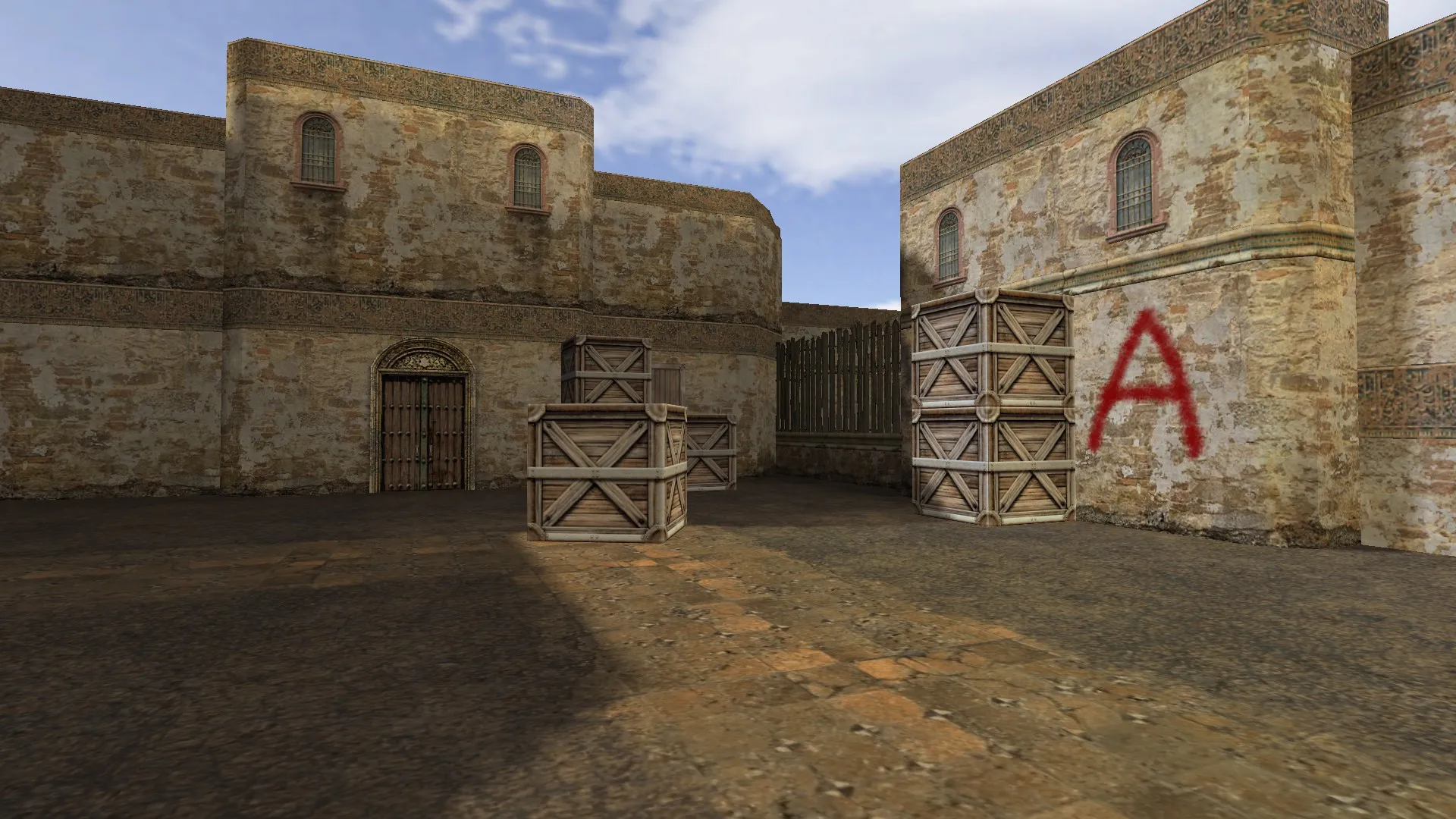 Скриншот  de_duna для CS 1.6 — карта, точки, маршруты и настройка ботов под .nav