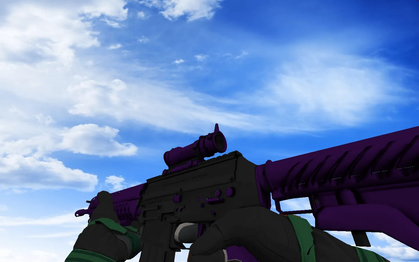 Скриншот  Пак оружия CS 1.6 с ☆ мотоциклетными перчатками «Черепаха»: AK-47, AWP, ножи и керамбиты с осмотром