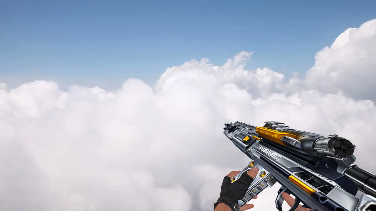 Скриншот Модель АК-47 «TURBULENT-5» для CS 1.6: v_ и w_ модели, p_ view, звуки и анимация осмотра