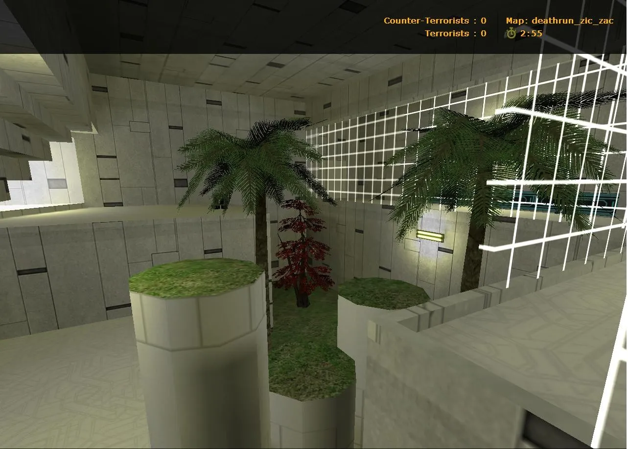 Скриншот  deathrun_zic_zac — карта deathrun для CS 1.6: ловушки, раунды, точки для CT и T