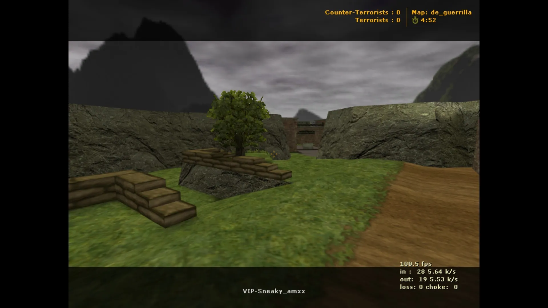 Скриншот  Карта de_guerrilla для CS 1.6: баланс сторон, точки, .nav для ботов, оптимизация wpoly/epoly