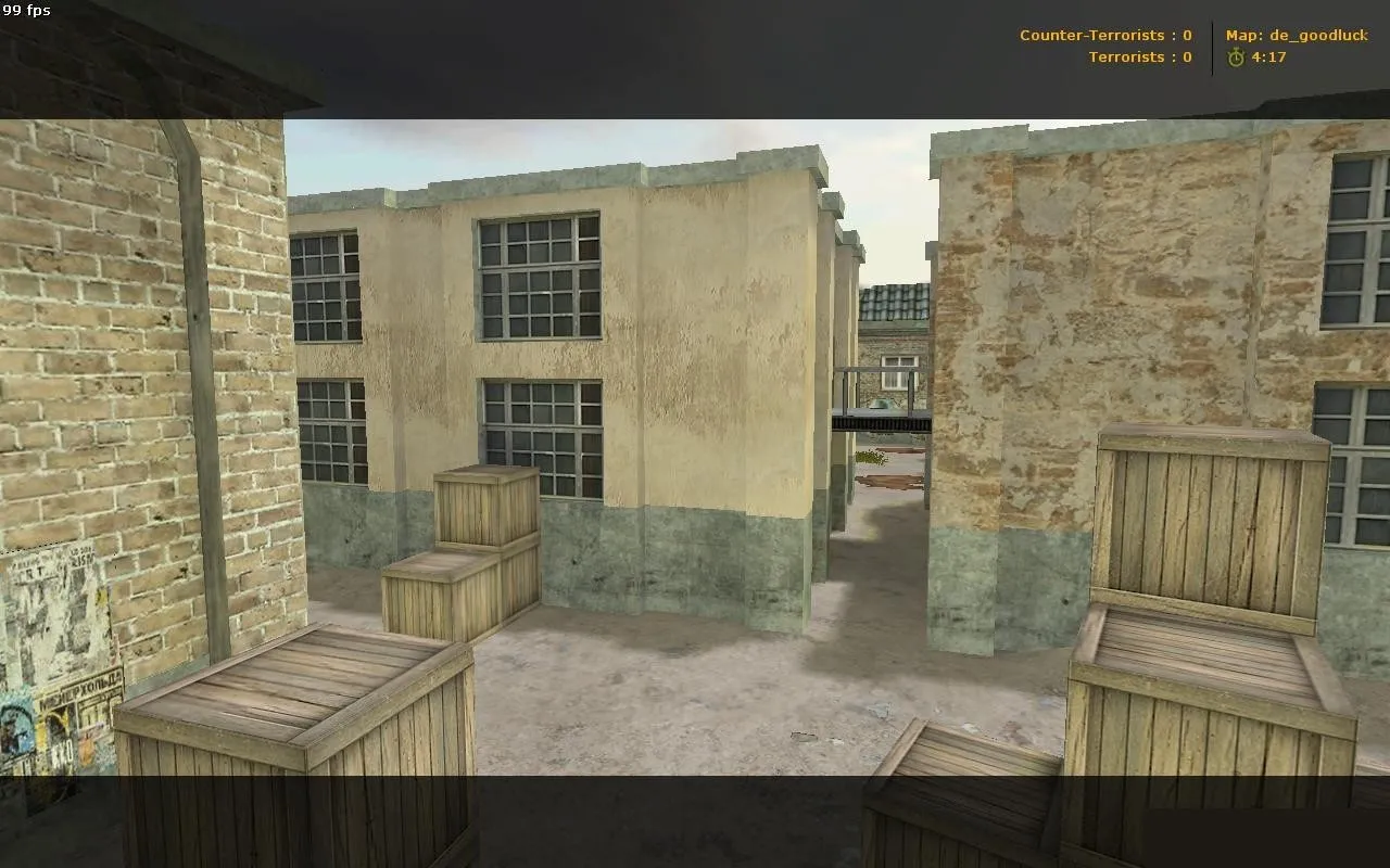 Скриншот  de_goodluck карта для CS 1.6: точки, раунды, .nav и оптимизация wpoly/epoly