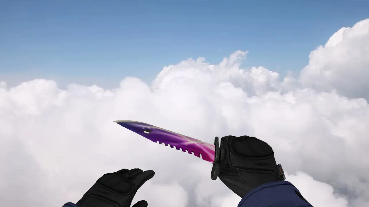 Скриншот Модель Bayonet M9 Spectrum для CS 1.6: v_ w_ p_ файлы, звуки, анимация осмотра и качество текстур