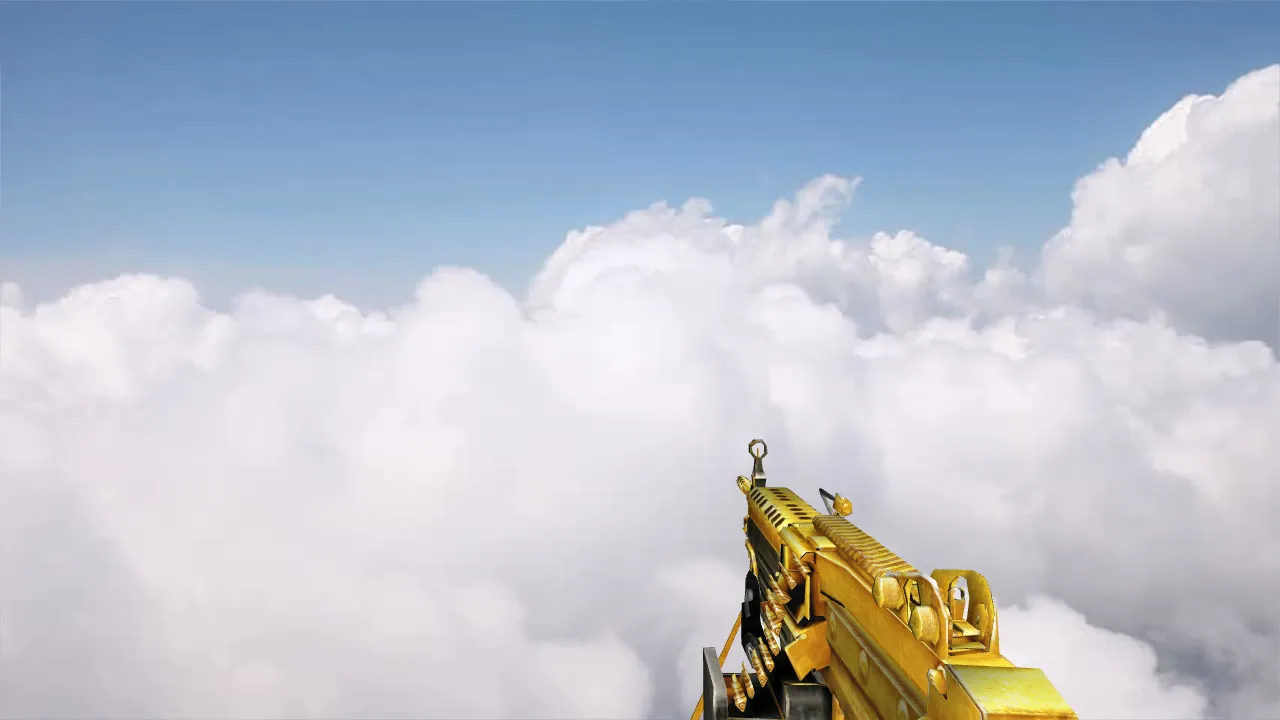 Скриншот Модель «CF FNM249 Minimi Gold» для CS 1.6