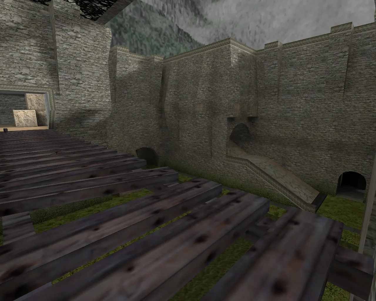 Скриншот de_aztec_fal для CS 1.6: баланс сторон, точки, .nav, оптимизация wpoly/epoly и настройка ботов