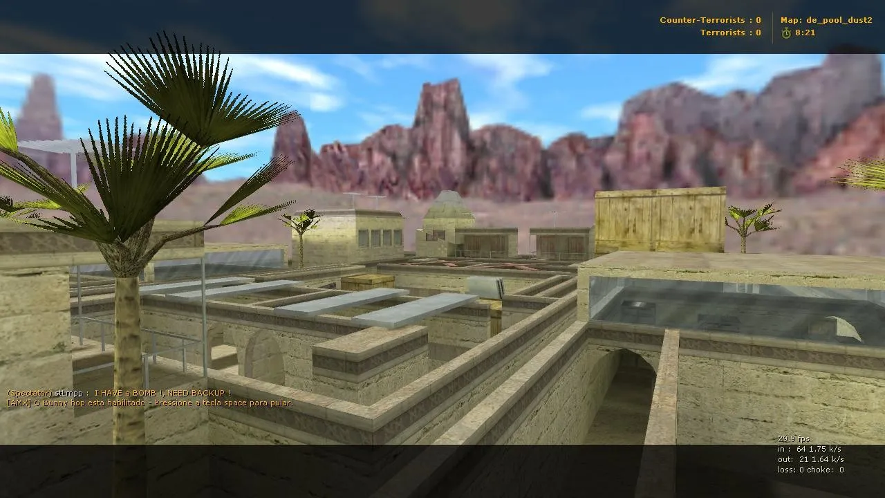 Скриншот Карта «de_pool_dust2» для CS 1.6
