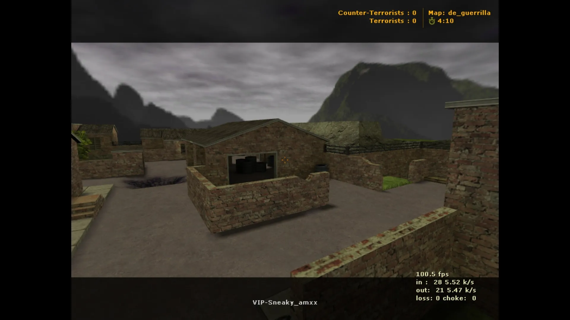 Скриншот  Карта de_guerrilla для CS 1.6: баланс сторон, точки, .nav для ботов, оптимизация wpoly/epoly