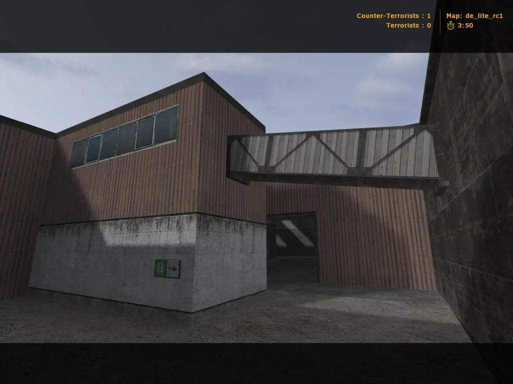 Скриншот  Карта de_lite_rc1 для CS 1.6 - Тактическое преимущество на картах DE