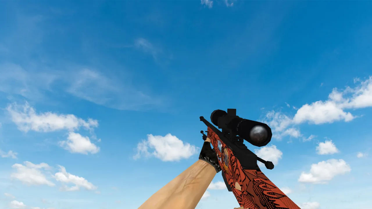 Скриншот Модель «AWP «БАХ» с наклейками» для CS 1.6