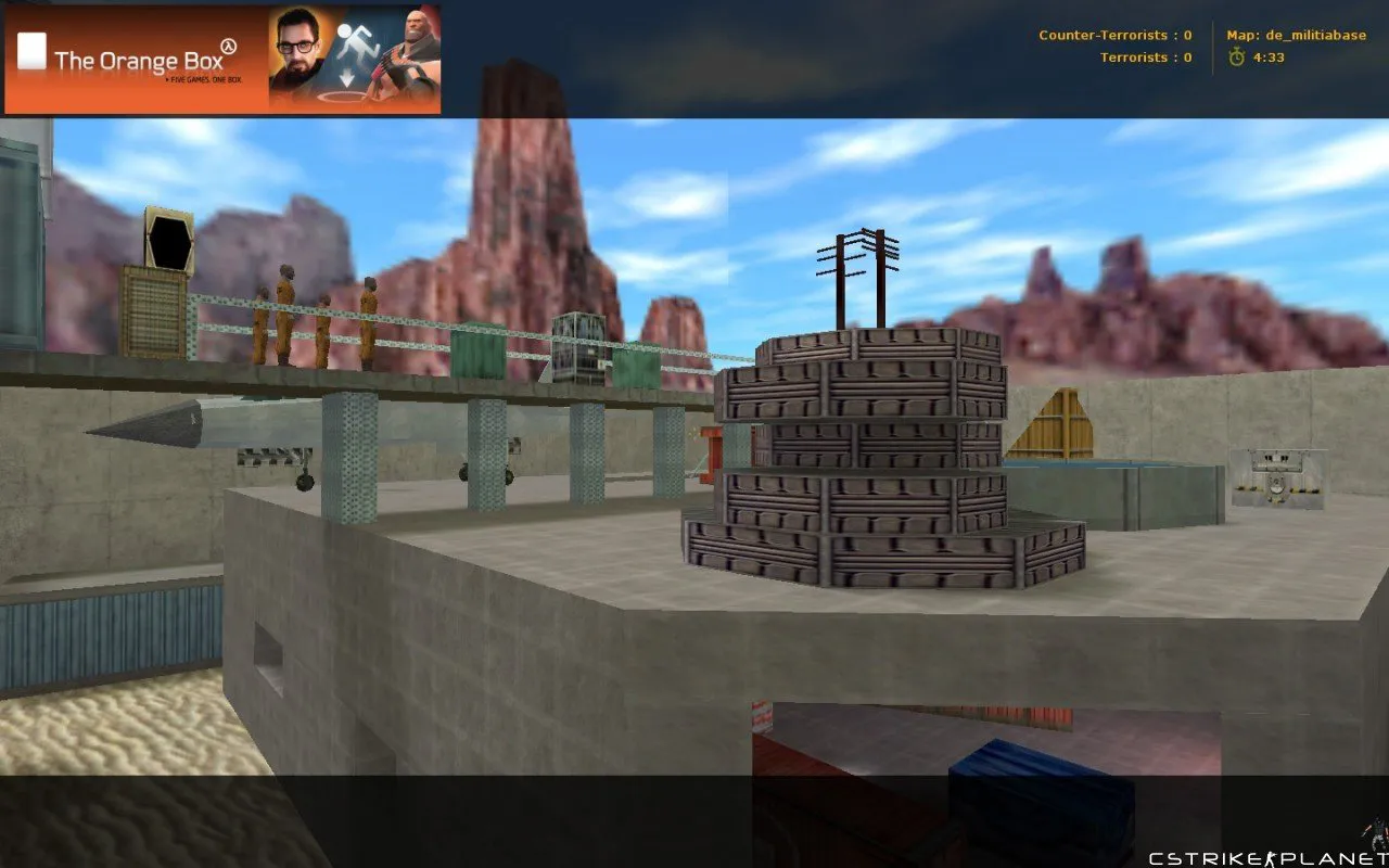 Скриншот Карта «de_militiabase» для CS 1.6
