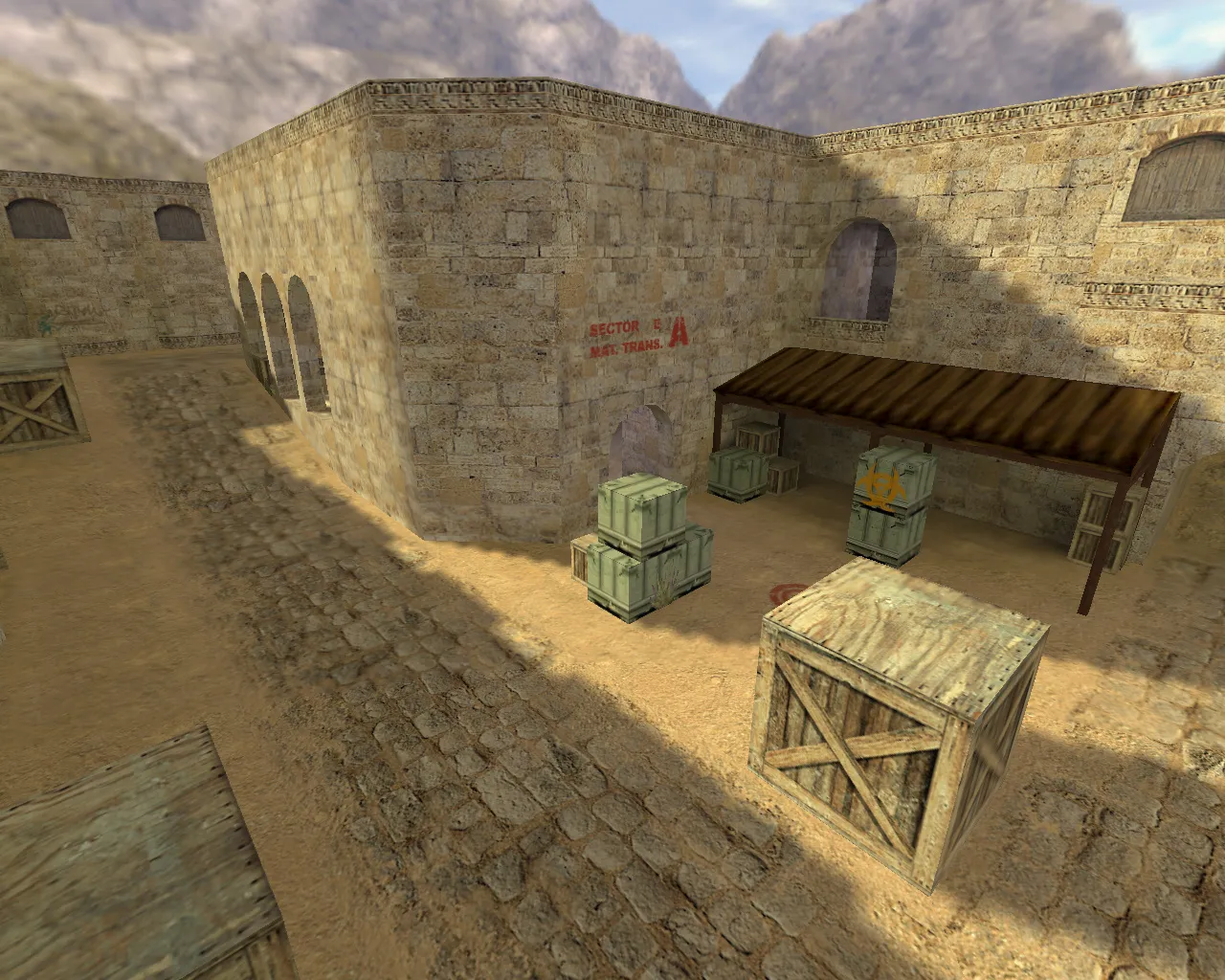 Скриншот de_barcelona карта для CS 1.6: баланс сторон, точки, .nav для ботов и оптимизация wpoly/epoly