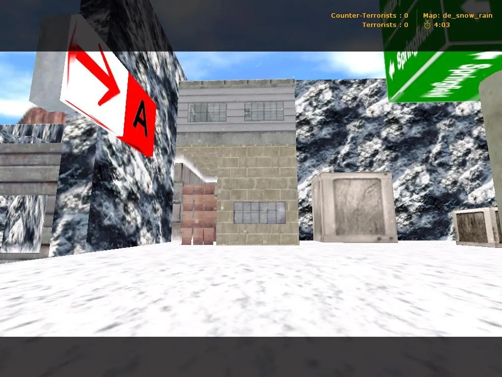 Скриншот  Карта de_snow_rain для CS 1.6 - подробное описание и особенности