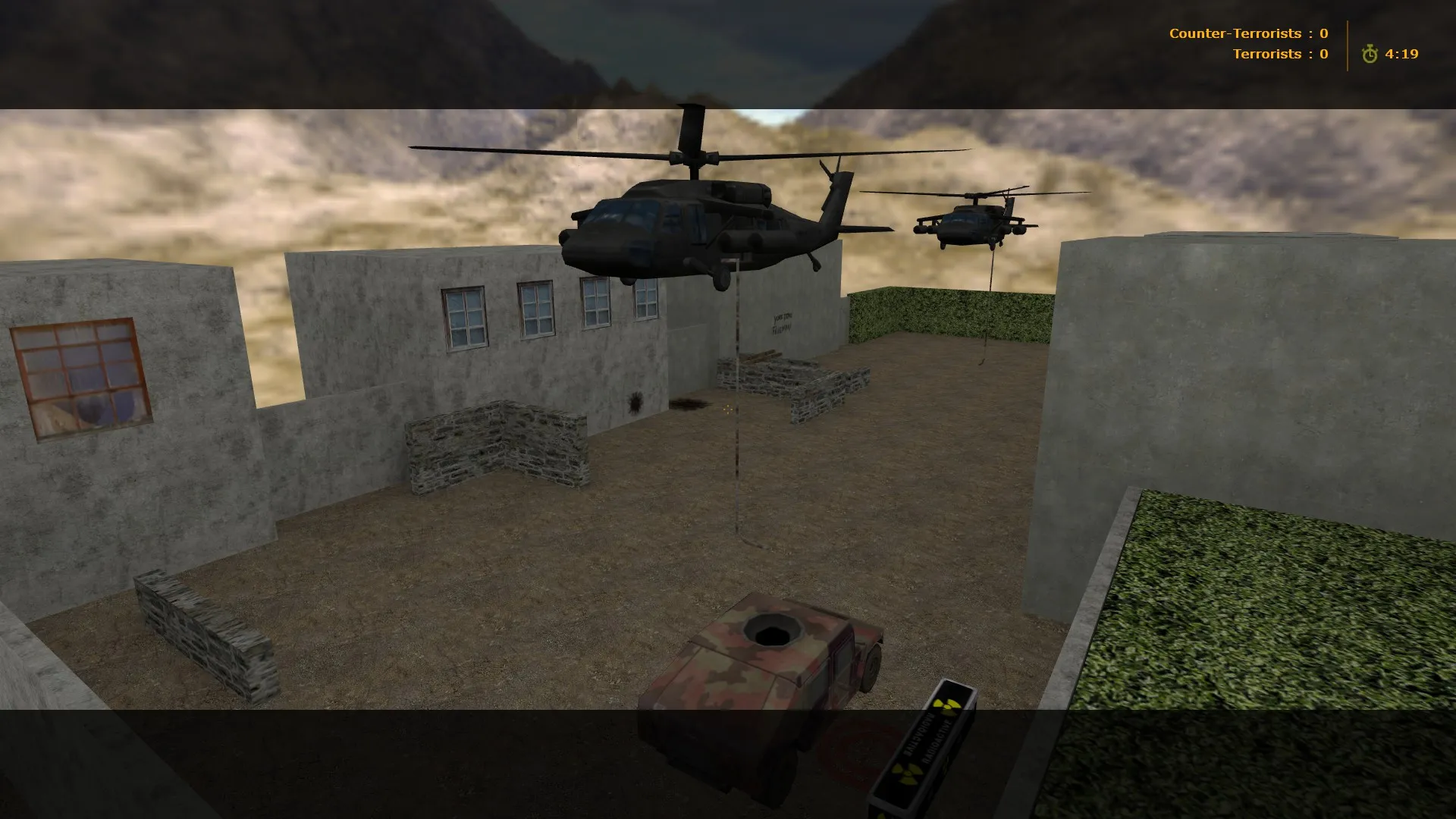 Скриншот Карта 1zyh_peace_mission_00 для CS 1.6: баланс сторон, точки под раунд и настройки для стабильного FPS