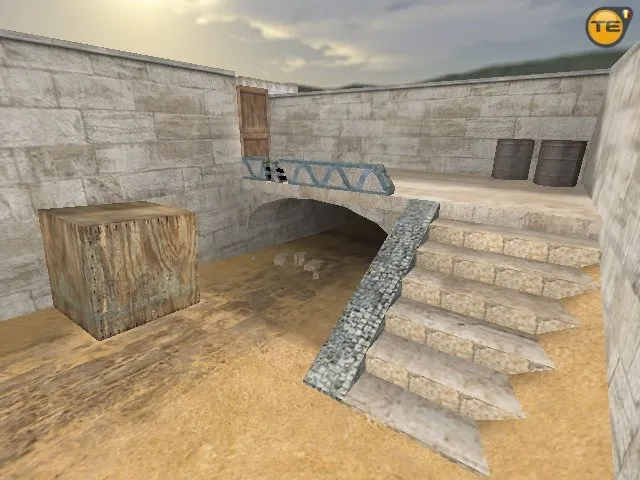 Скриншот  de_csr_2x2 для CS 1.6 — тактические точки, баланс сторон, оптимизация и .nav