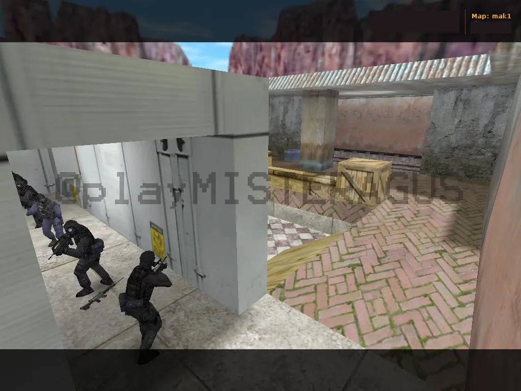 Скриншот  Карта «mak1» для CS 1.6: тактика и особенности