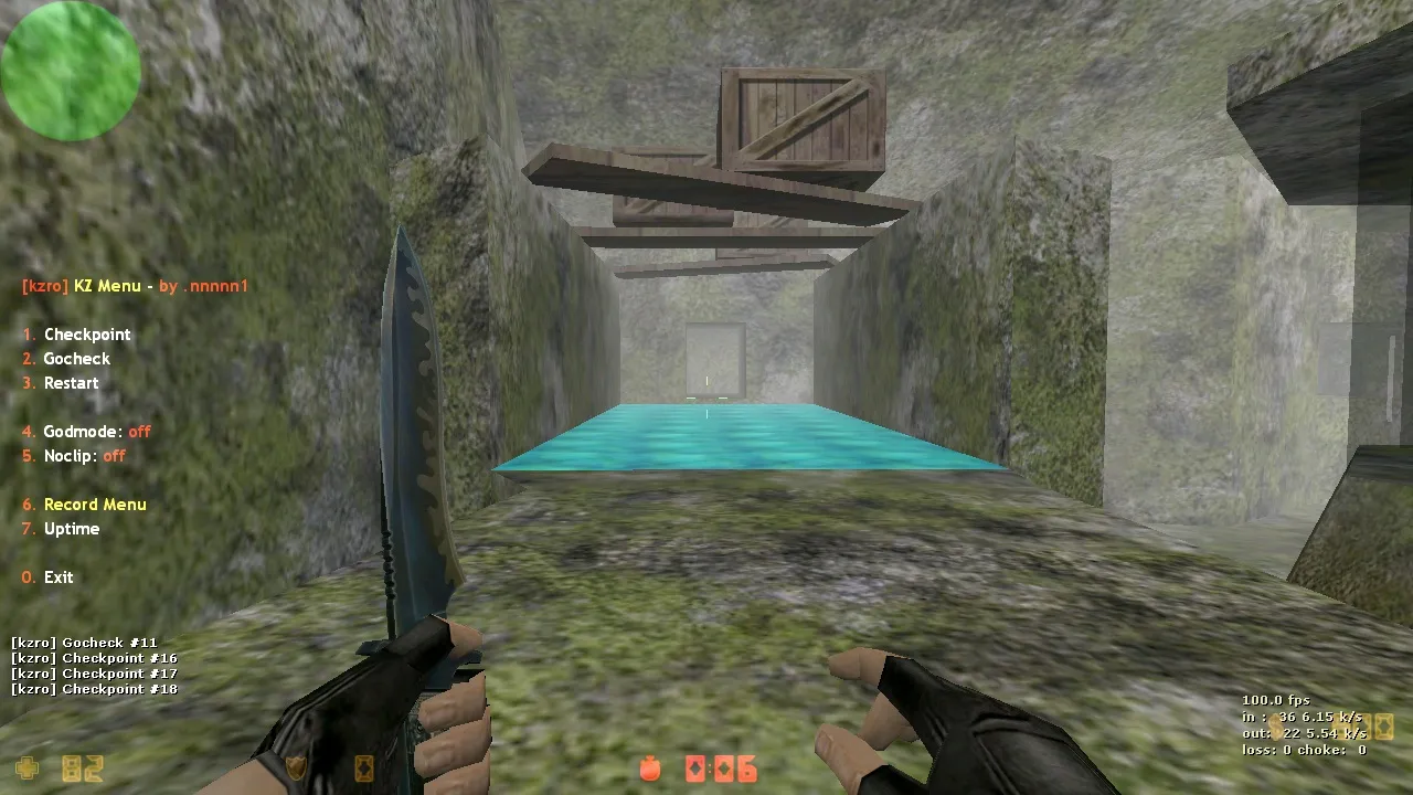 Скриншот  deathrun_absolute для CS 1.6: ловушки, тайминги и точки для CT/T без лагов