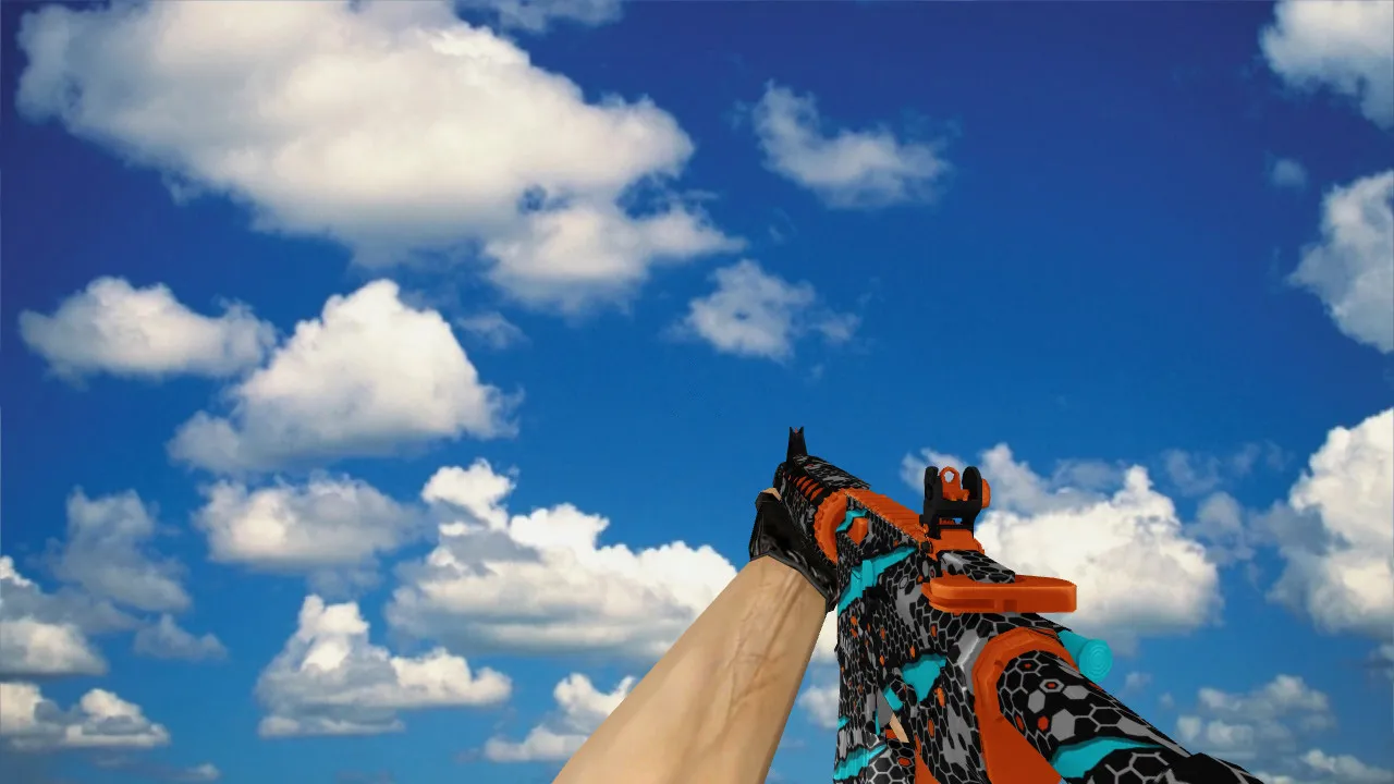 Скриншот Модель M4A1 «M4A4 Next Technology» v_ p_ w_ для CS 1.6: звуки, анимация осмотра, текстуры