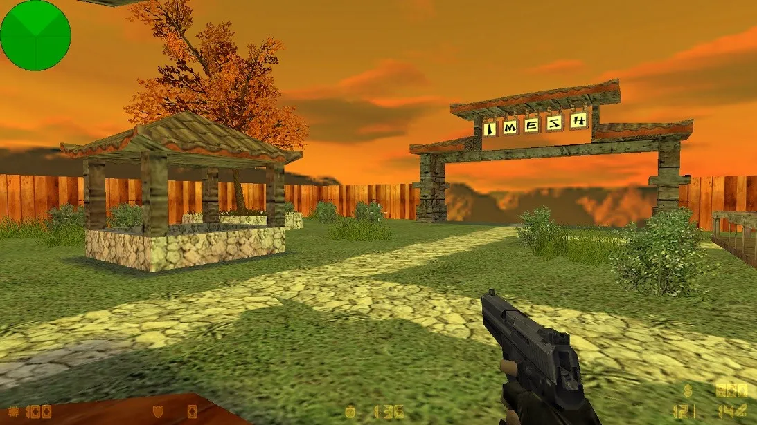 Скриншот  de_china_village для CS 1.6: точки за CT/T, тактики, .nav для ботов и оптимизация карты