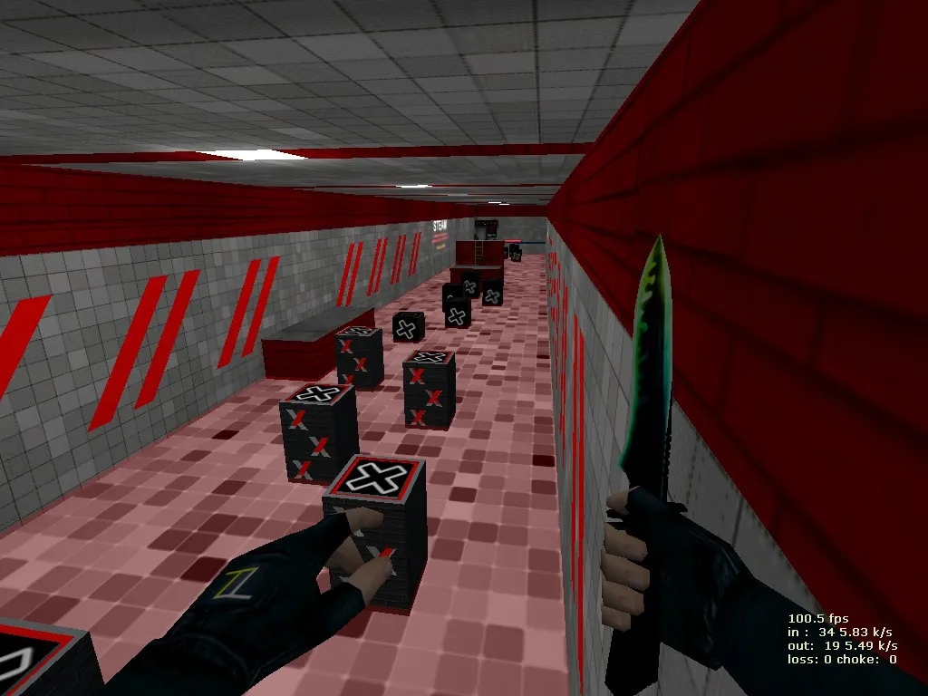 Скриншот  deathrun_nored для CS 1.6: тактика за терр/контр, точки, боты и оптимизация карты