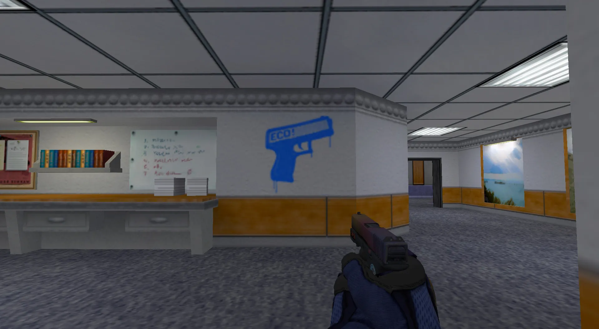 Скриншот Граффити «Пистолетка» для CS 1.6 - Уникальный стиль и атмосфера