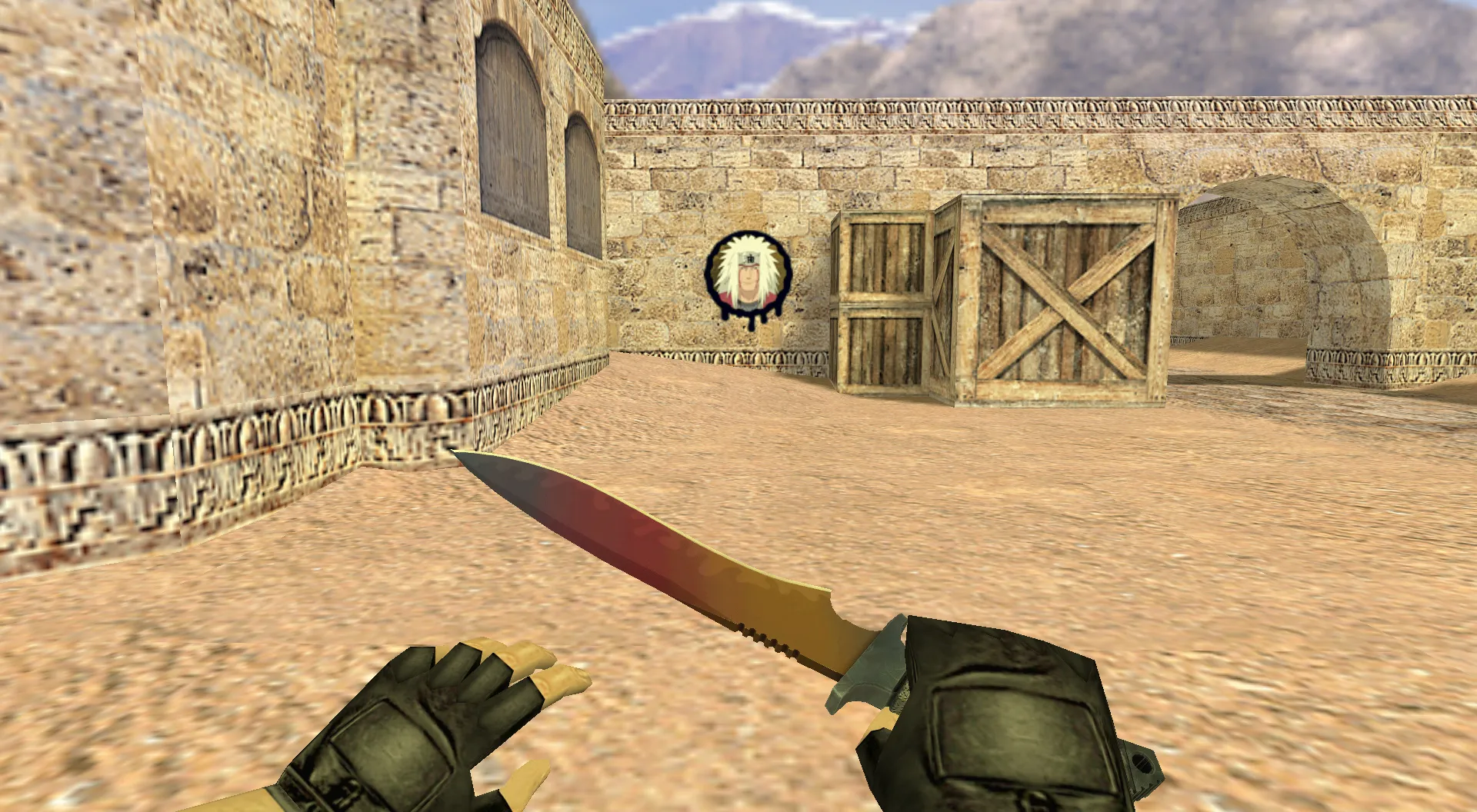 Скриншот Граффити «Джирайя» для CS 1.6 - Уникальное аниме-искусство