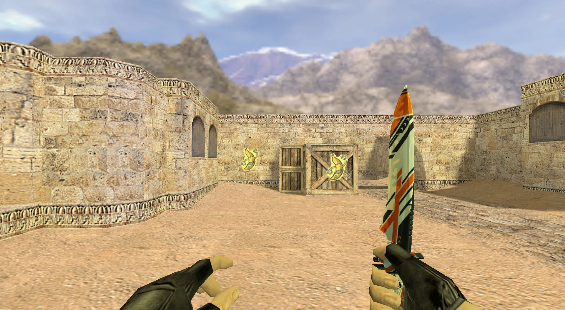 Скриншот Граффити «Банан» для CS 1.6 - Уникальный стиль из CS:GO