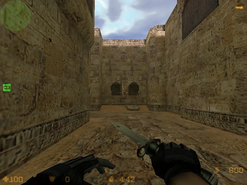 Скриншот  de_dust15 карта для CS 1.6: точки за Т и КТ, .nav для ботов, оптимизация wpoly/epoly