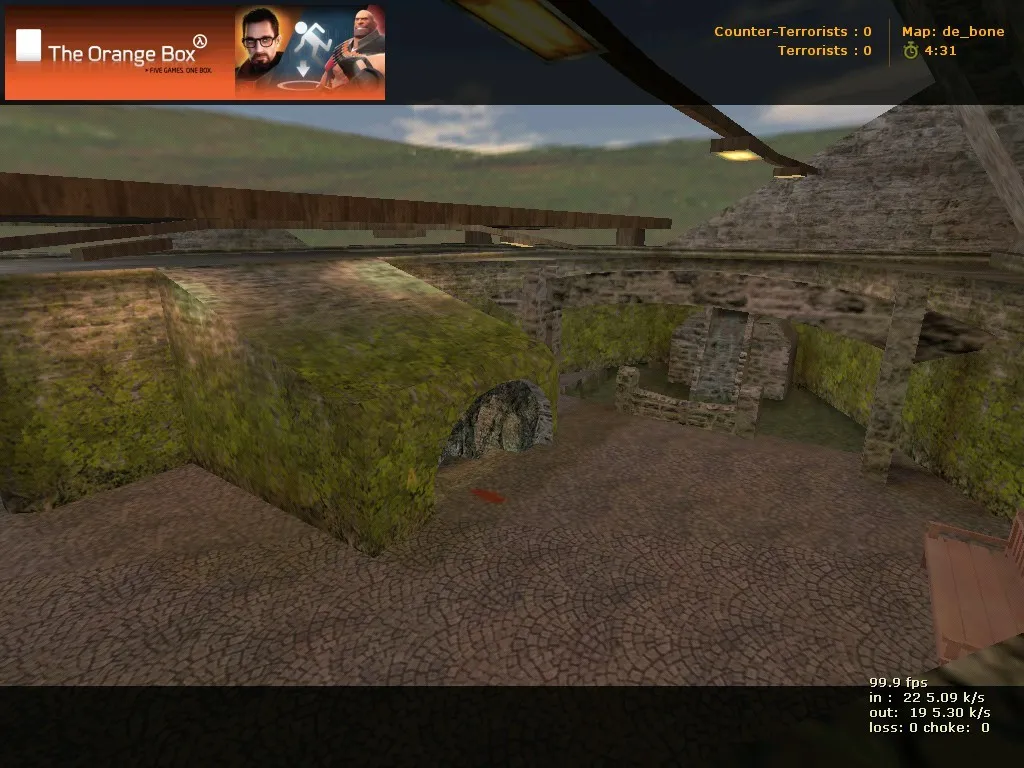 Скриншот  Карта de_bone для CS 1.6: баланс сторон, точки, .nav для ботов и оптимизация wpoly/epoly